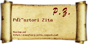 Pásztori Zita névjegykártya